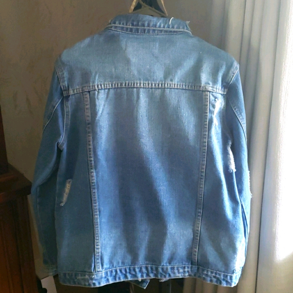 Distressed Jean Jacket - Picture 5 of 6